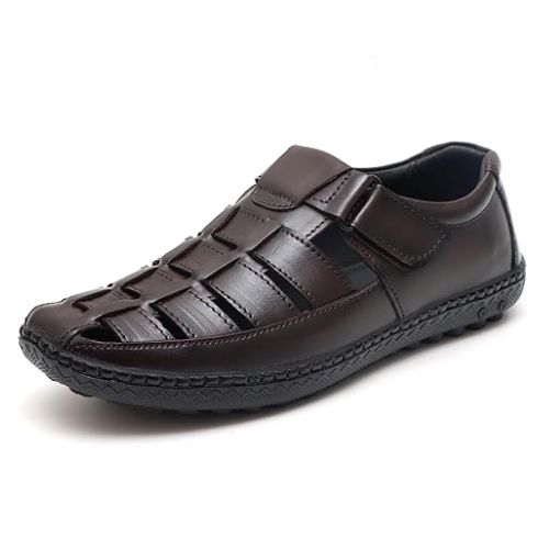 ARAMISH Fisherman Genuine Leather Sandals for Men